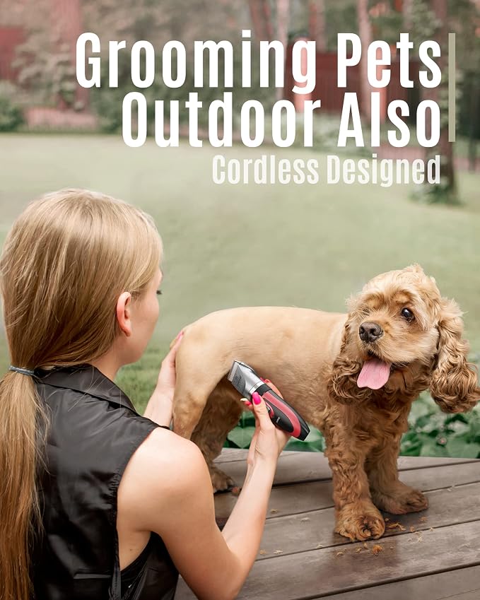 oneisall Dog Shaver Clippers Low Noise Rechargeable Cordless Electric Quiet - Image 4