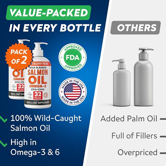 StrellaLab 64 OZ Salmon Oil for Dogs - Image 6