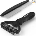 Docrok Pet Grooming Combo: Undercoat Rake, Dematting Deshedding Brush by DOCROK