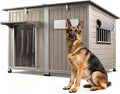 Ketive 55"L Dog House Outdoor Large Breed Extra XL Wooden Dog House by Ketive