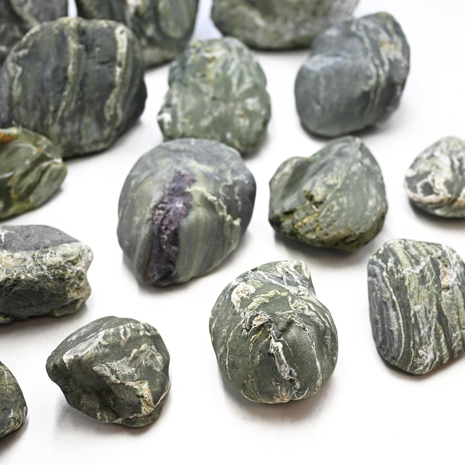 Aquarium Decor River Rock Decorative Stones Fish Tank Rocks Aquarium Landscapes 20LB Decoration Stone for Aquariums Aquascaping Terrariums,Paludariums,and Gardens（4-9inch / 4PCS）