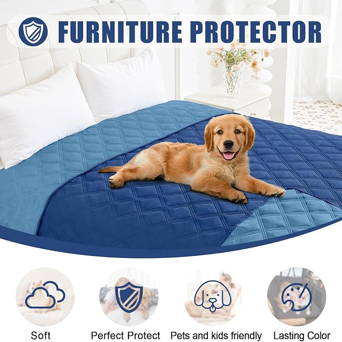 Smiry Waterproof Dog Bed Cover Blanket 68x82, Soft Reversible Pet Blanket - Image 8