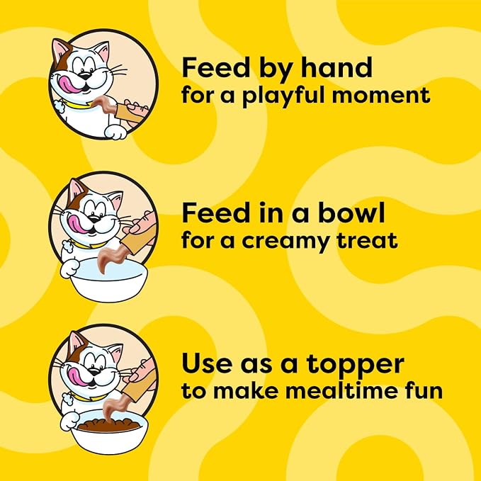 Temptations Creamy Puree Squeezable Lickable Wet Cat Treat Variety Pack - Image 9