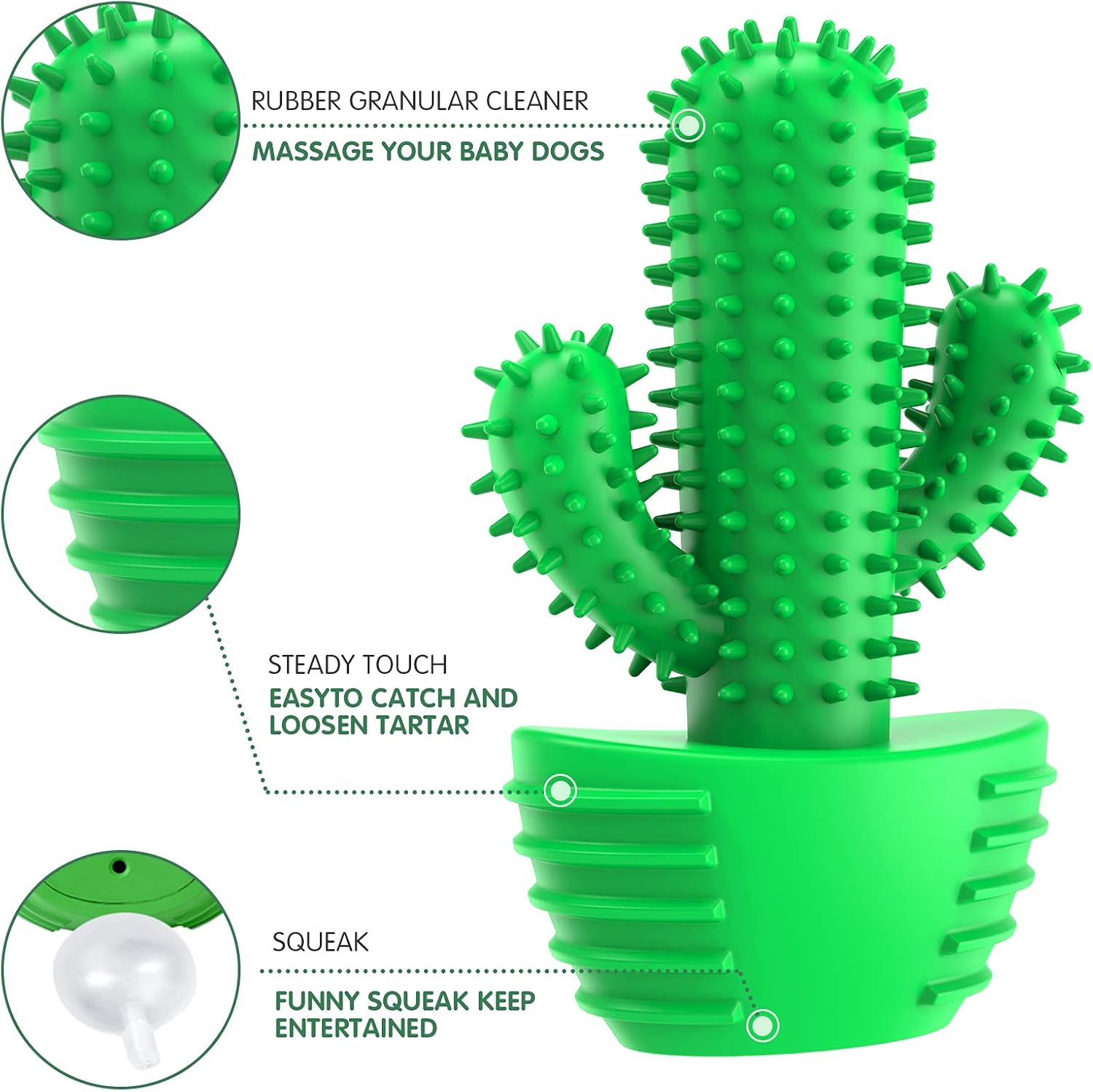 Dog Chew Toys Dog Toothbrush Stick Teeth Cleaning Brush Dental for Medium Large Dog, Puppy Christmas Easter Birthday Gifts, Outdoor Squeaky Toys for Aggressive Chewers Interactive Tough Toys
