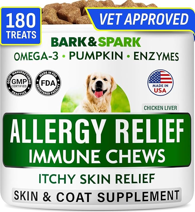 BARK&SPARK Dog Allergy Relief Soft Chews by BARKSPARK
