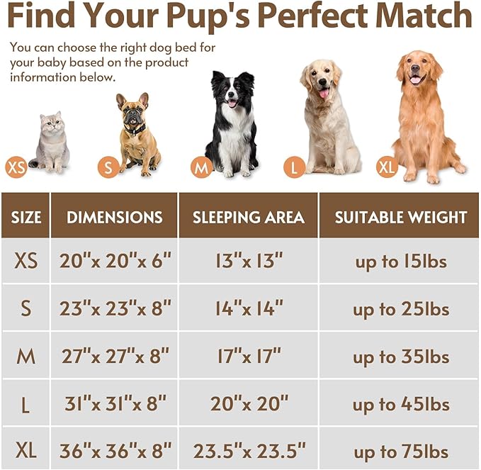 JOLLYVOGUE Calming Dog Bed Medium Size Dog, 31in Donut Washable Medium Pet Bed - Image 6