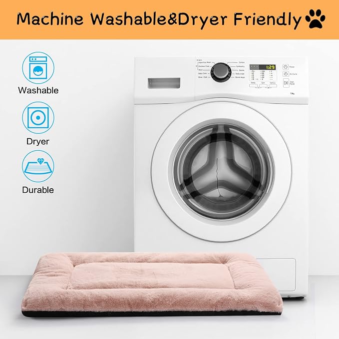 Dog Beds Crate Pad for Large Dogs Ultra Soft Dog Crate Bed Washable & Anti-Slip - Image 5