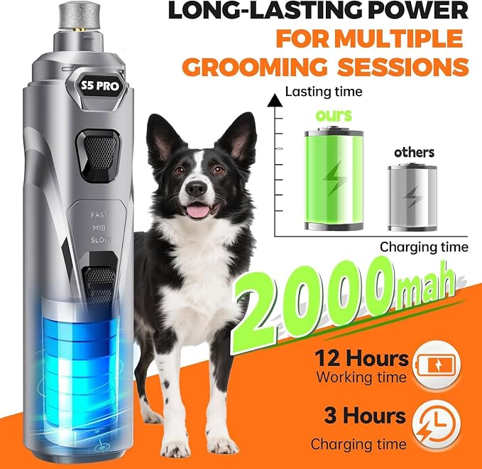 Whisper Quiet Dog Nail Grinder - Image 8