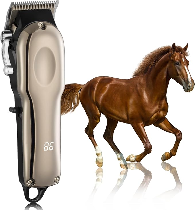 Horse Clippers Cordless Quiet, Professional Livestock Clippers by Unknown