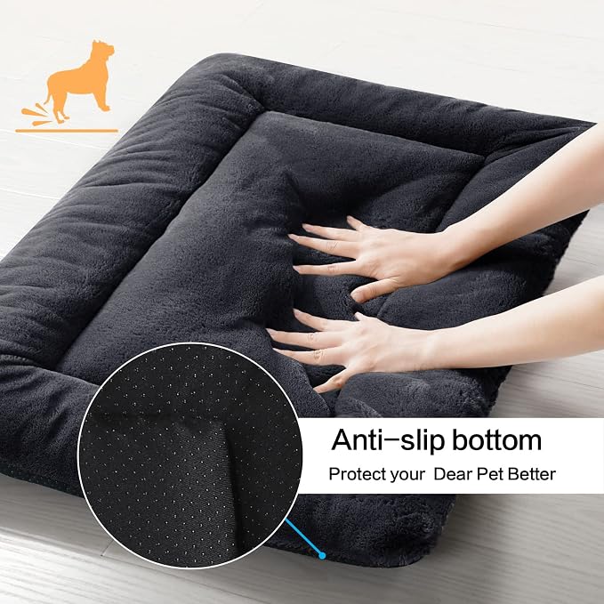 Dog Beds Crate Pad for Medium/Large Dogs Fit Dog Crates, Washable & Anti-Slip - Image 6