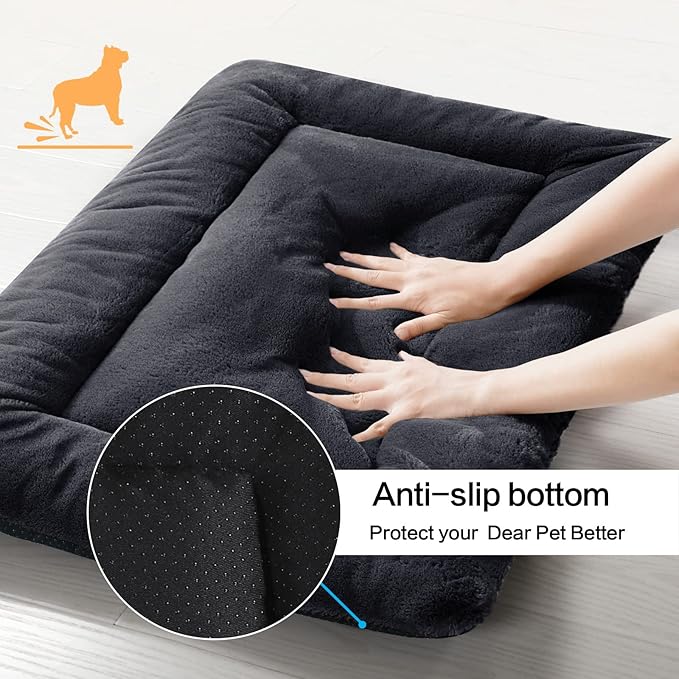 Dog Beds Crate Pad for Medium Dogs Fit Dog Crates, Washable & Anti-Slip Kennel - Image 5