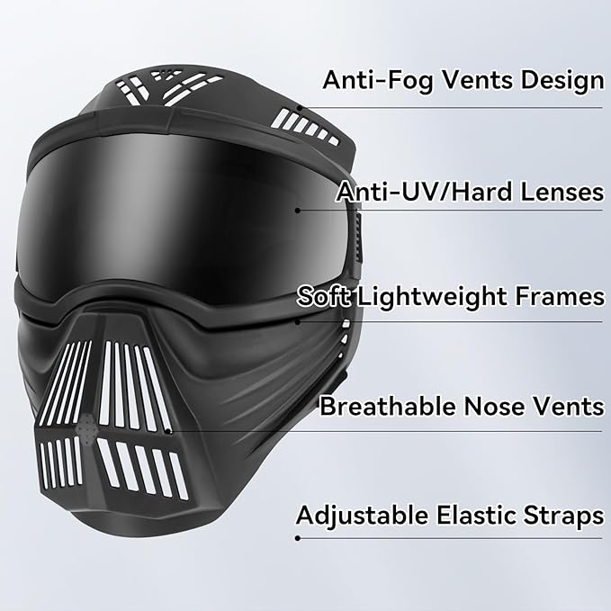 Namsan Large Dog Goggles with Basket Muzzle, Breathable, Full Face Protective - Image 3