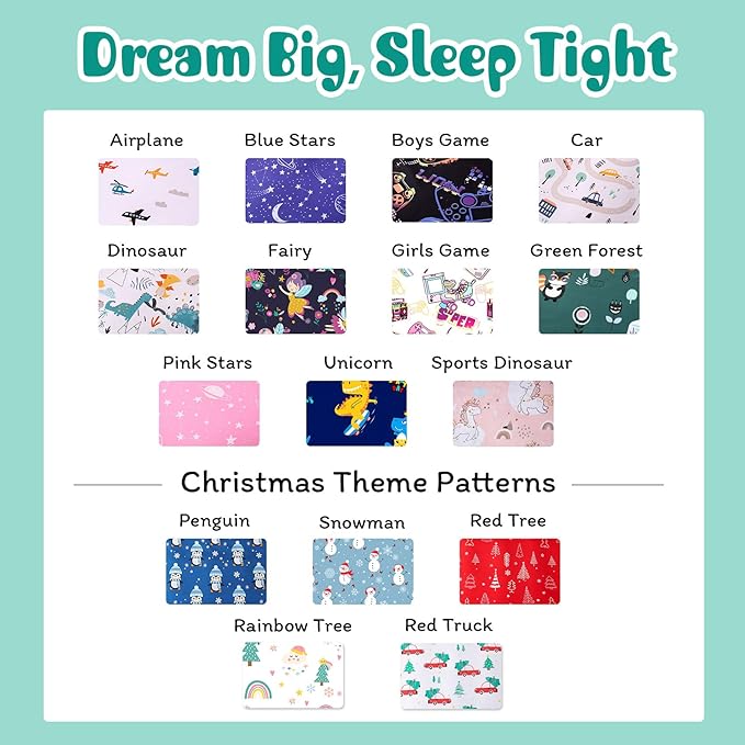 JSD Red Christmas Tree Kids Duvet Cover Set Full Size, 3 Piece Xmas Comforter Cover with Pillow Sham Zipper Closure, Comforter Not Included