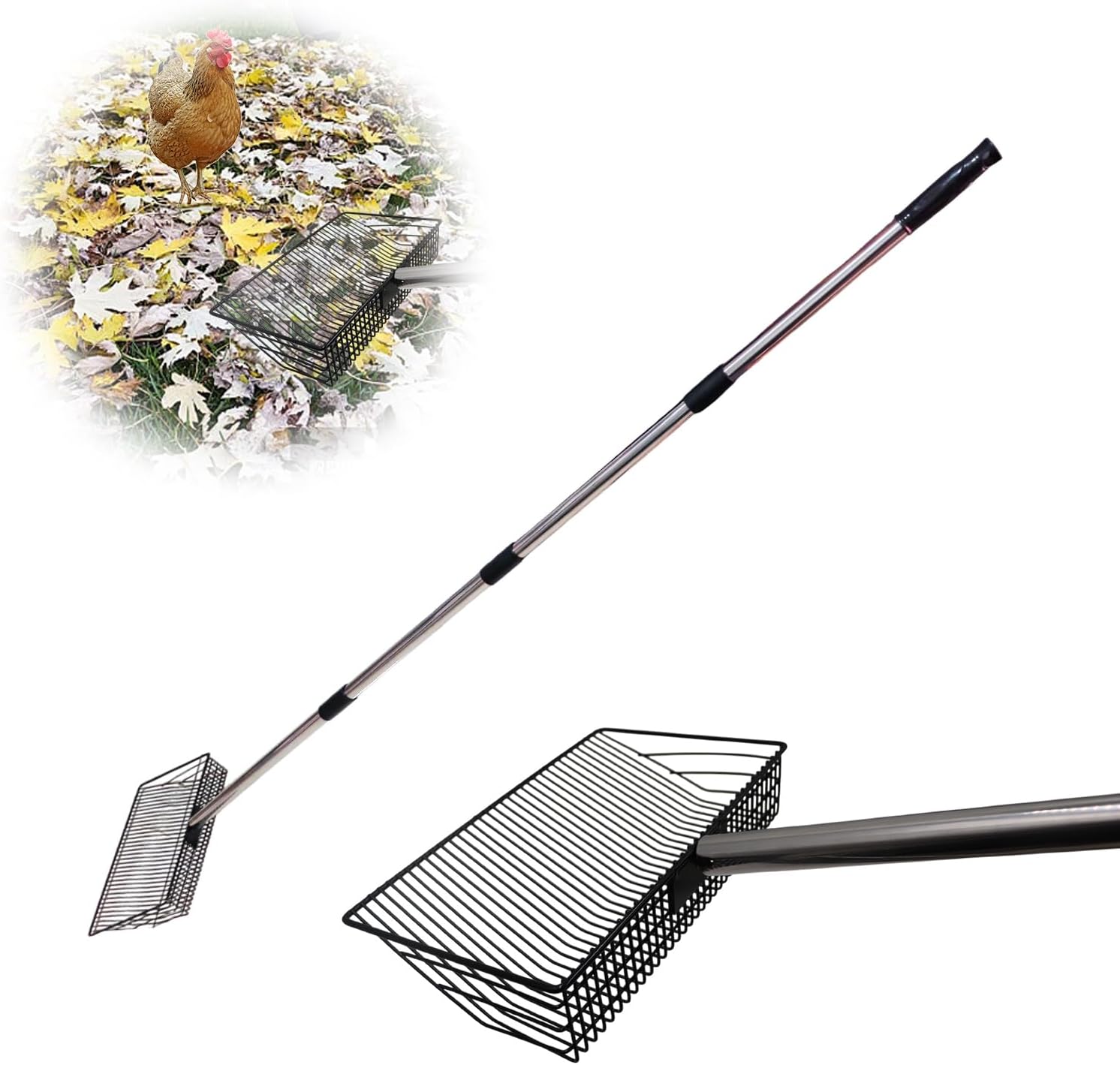 Chicken Coop Accessories, Metal Chicken Coop Pooper Scooper, Chicken Poop Scooper, Metal Litter Scoop, Poop Scooper for Chicken Coop, Chicken Coop Cleaning Tools