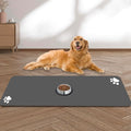 Large Pet Feeding Mat, 39.4"x31.5" Absorbent Quick Dry Dog Mat by yuzshin
