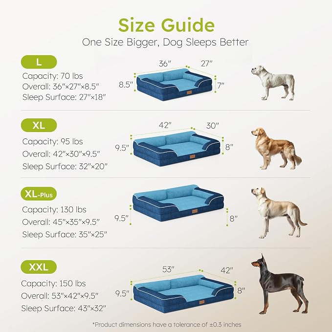 XXL Dog Bed for Extra Large Dogs, Giant Orthopedic Dog Bed - Image 8