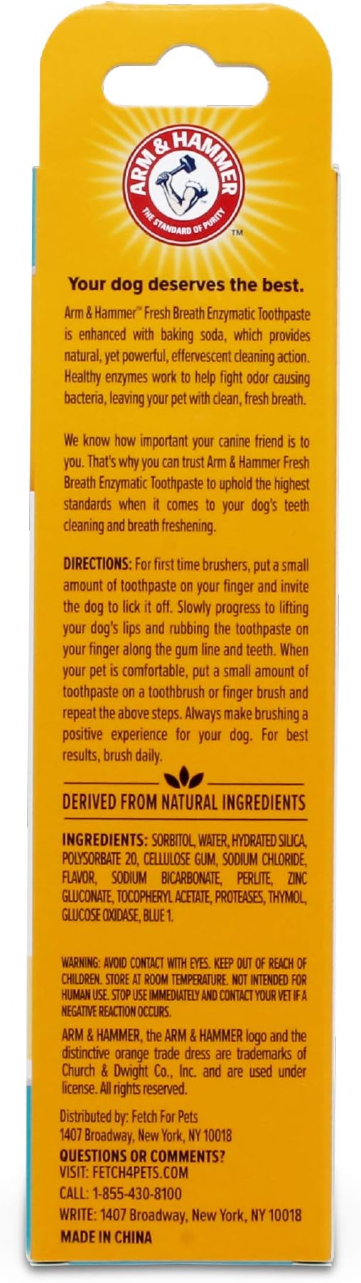 Arm & Hammer for Pets Fresh Breath Enzymatic Dog Toothpaste Vanilla Ginger - Image 6