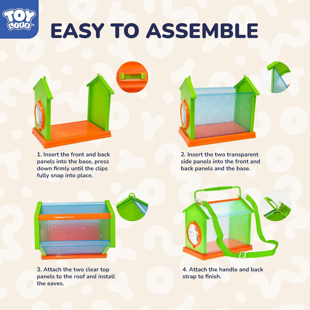 TOY Life Bug Catcher for Kids, Bug Catching Kit Kids Explorer Kit with Bug Net, Catching Tool, Tweezers, Magnifying Glass, Binoculars, Insect Catcher, Educational Outdoor Toys Kid Adventure Set