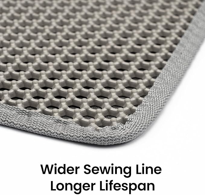 Cat Litter Mat, Upgrade Super Waterproof Back Layer Litter Box Mat, Non Slip - Image 7