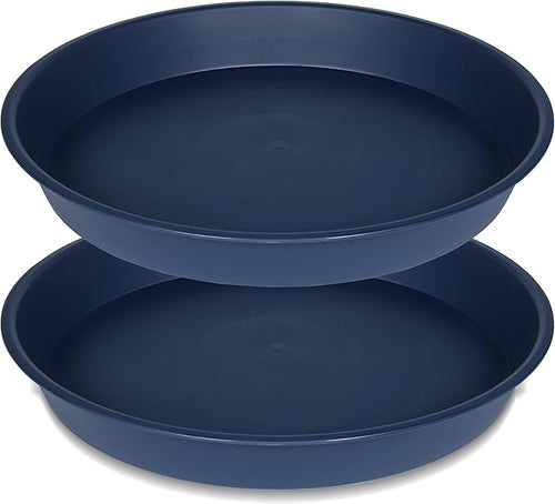 2 Pack of 16 17 inch Plant Saucer, 2.3" Depth, Plant Trays by Bleuhome