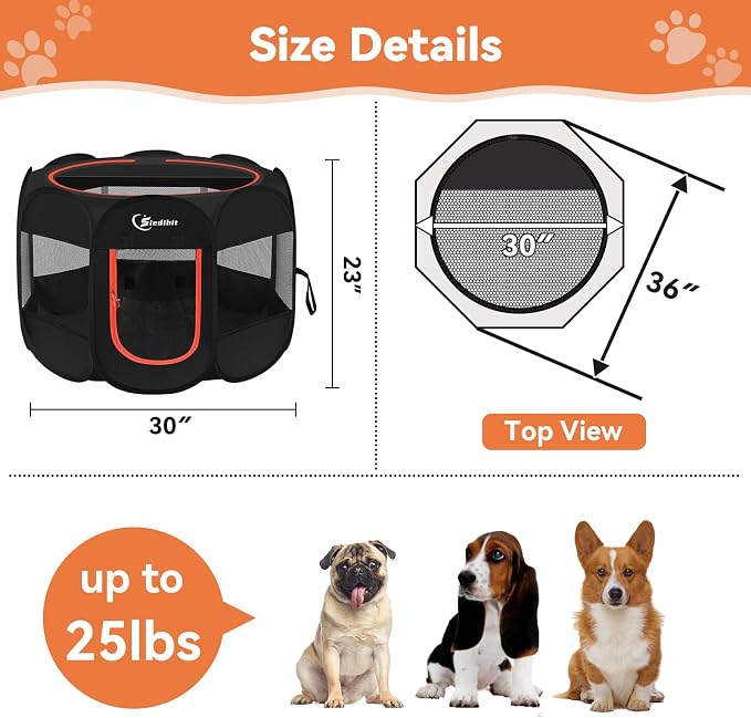 Siedihit Dog Playpen, Puppy Pet Playpens Indoor - Image 3
