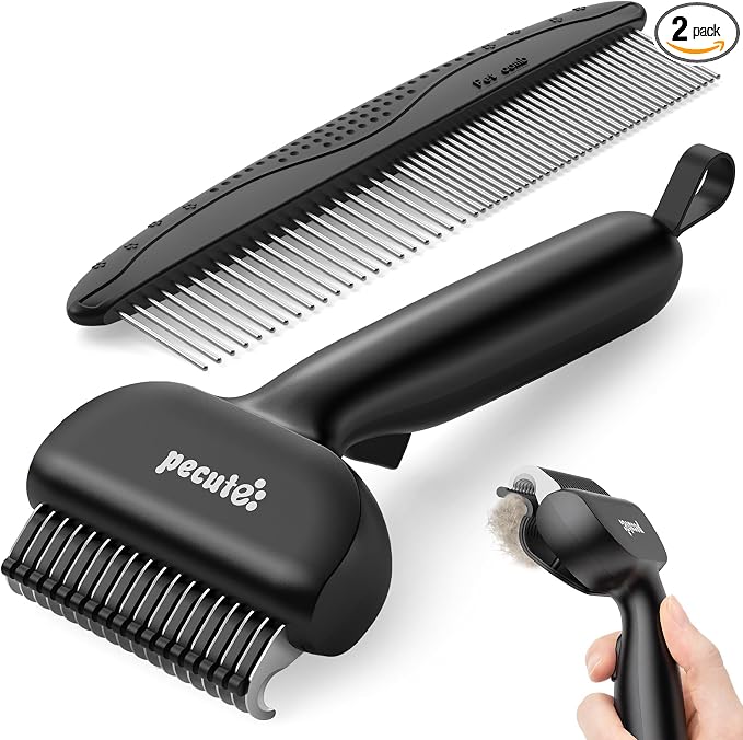 Pecute Self-Cleaning Undercoat Rake by pecute