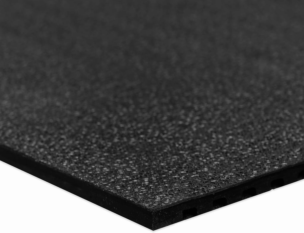 Heavy Duty Horse Stall Mats - Stable Mats, Durable 3/4 in. Thick Rubber Flooring - Solid Black - 3.5' x 6' Mat for Stables, and More - 42 in. x 72 in. Stall Mat