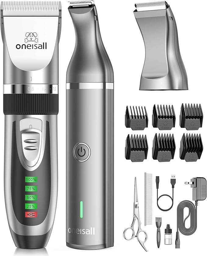 oneisall 2 in 1 Pet Cat & Dog Grooming Kit by oneisall