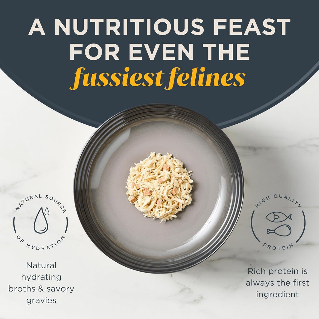 Reveal Natural Wet Cat Food, 18 Count, Grain Free, Limited Ingredient Cat Food Cups, Chicken with Duck in Broth, 2.12 oz Easy Peel Cups
