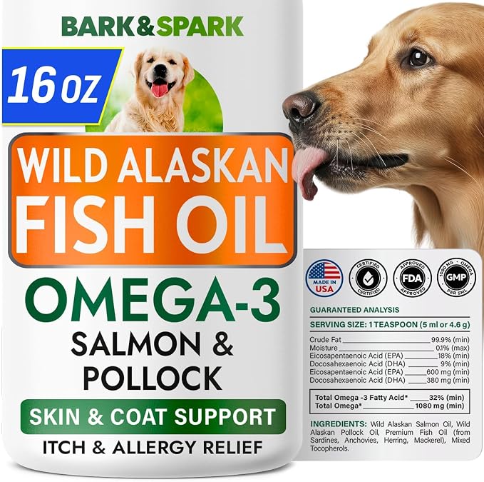 BARK&SPARK Omega 3 Fish Oil for Dogs by BARKSPARK