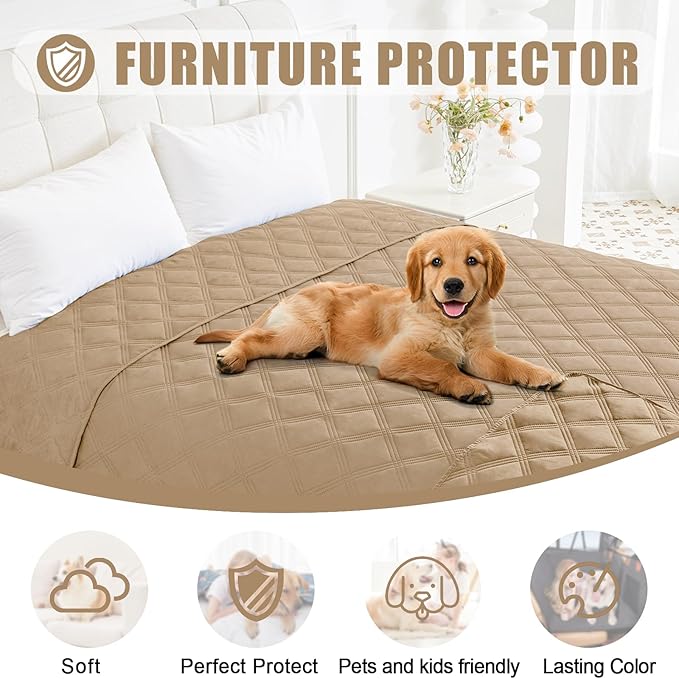 Smiry Waterproof Dog Bed Cover Blanket 68x82, Soft Reversible Pet Blanket - Image 8