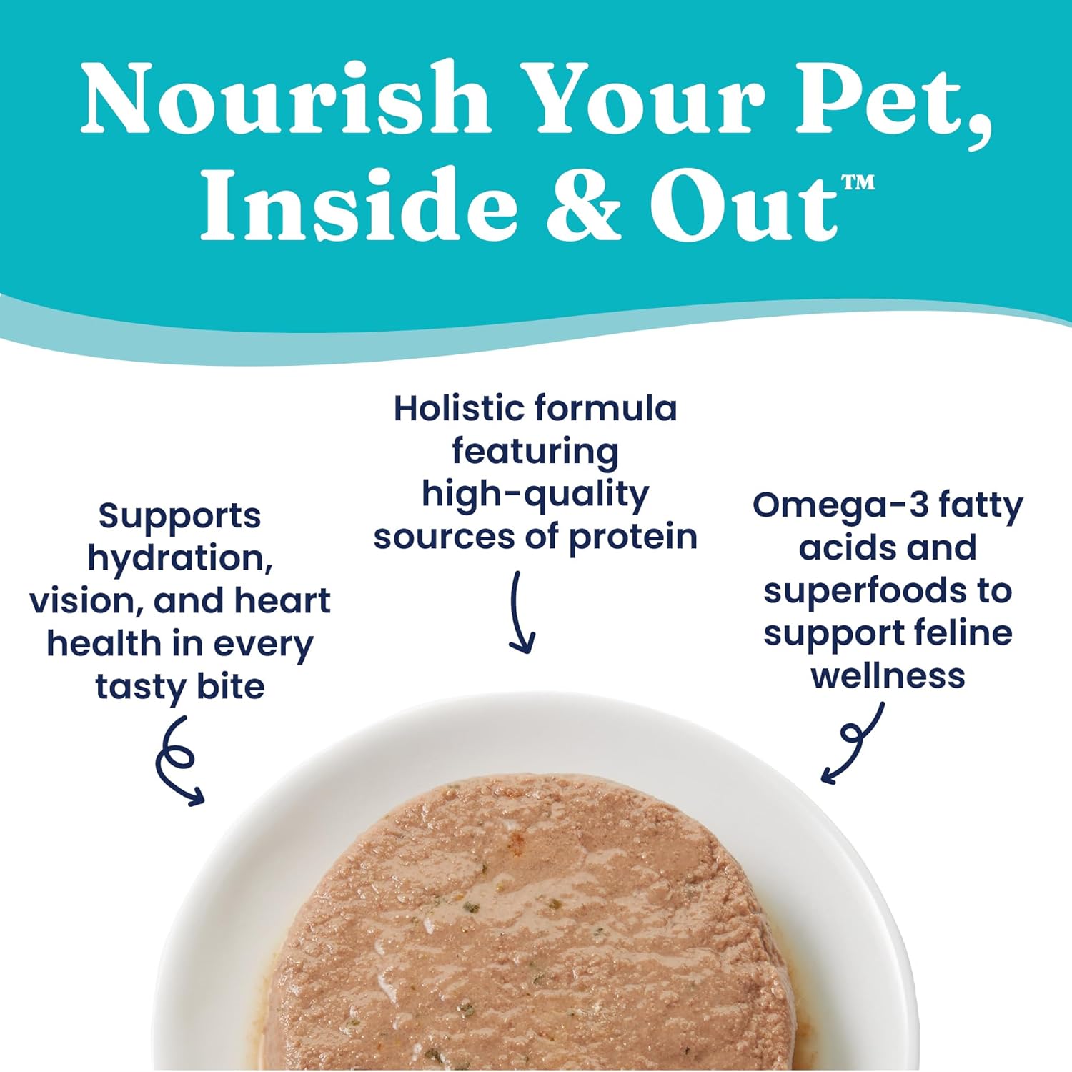 Solid Gold Wet Cat Food Pate - Healthy Canned Cat Food Pate w/Real Tuna & Sardine, Omega Fatty Acids, Vitamins & Minerals - Grain Free & Gluten Free Can Meals for Cats & Kittens - 24ct/3oz Can