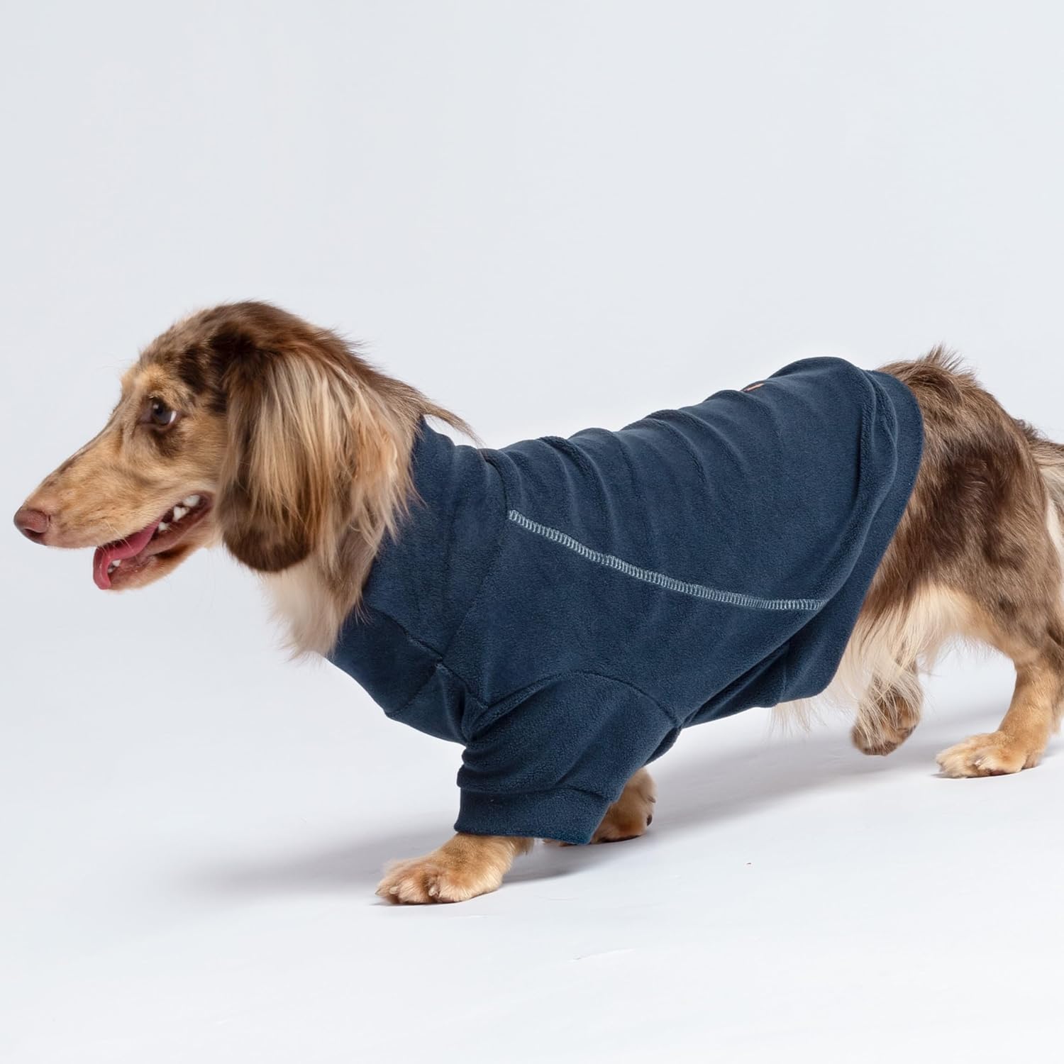 Fitwarm 3 Pack Classic Fleece Dog Sweater, Turtleneck Dog Sweatshirt, Dog Winter Clothes for Small Dogs Boy Girl, Pet Pullover Jacket, Cat Apparel, Blue, Grey, Navy, Medium
