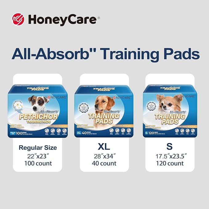 HONEY CARE All-Absorb, Large 22" x 23", Dog and Puppy Training Pads, Ultra - Image 8