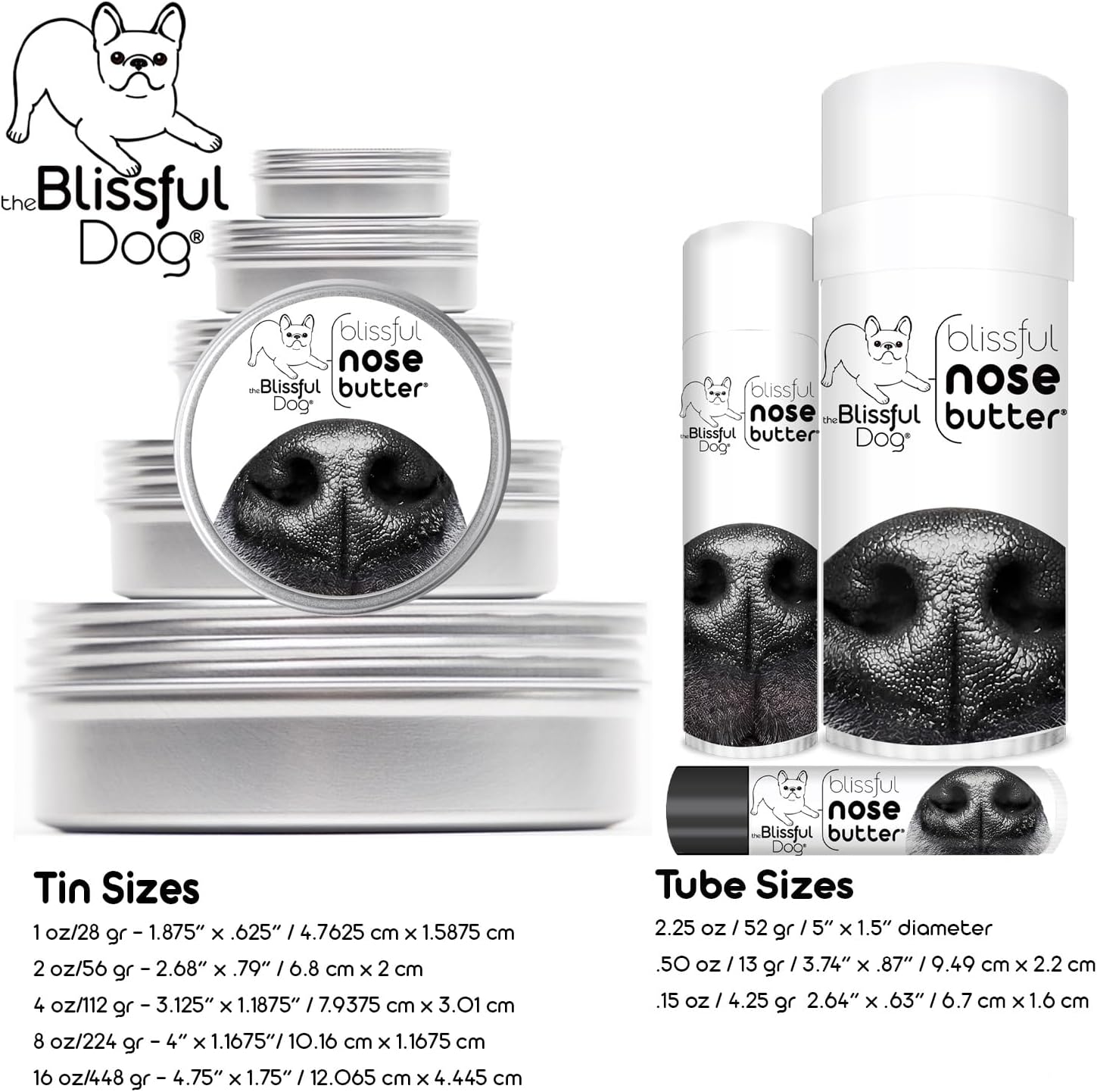 The Blissful Dog Great Dane Unscented Nose Butter - Dog Nose Butter, 1 Ounce