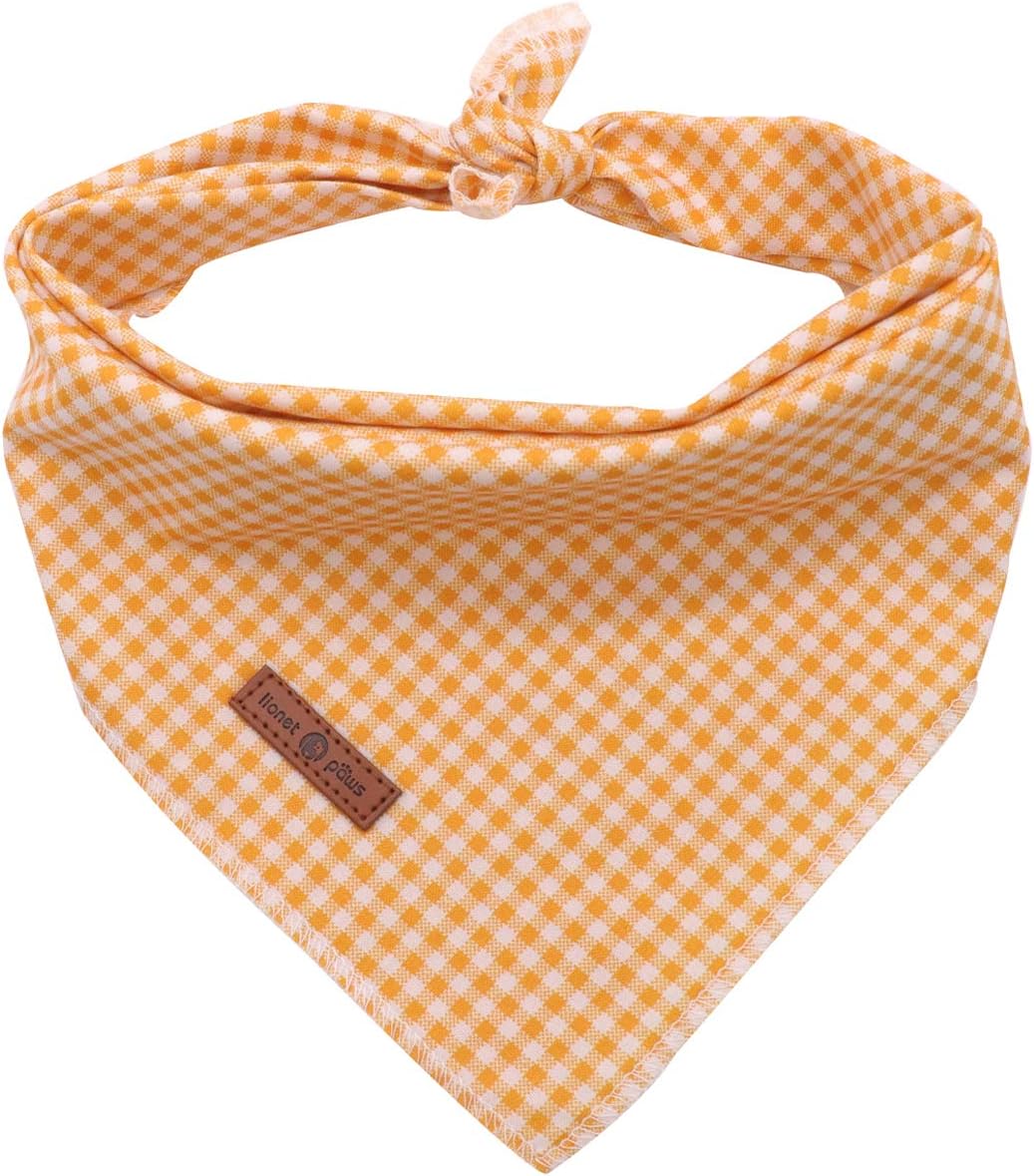 Lionet Paws Dog Bandana for Small Medium Large Dogs, Cat Dogs Kerchief Triangle Bibs Scarf for Girl or Boy
