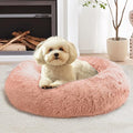JOLLYVOGUE Calming Dog Bed Medium Size Dog, 31in Donut Washable Medium Pet Bed by JOLLYVOGUE