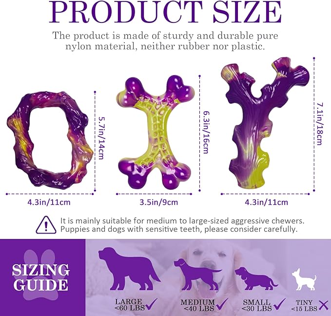 Frienhund 6-Pack Dog Toys for Aggressive Chewers: Dog Toy for Aggressive Chewer - Image 2
