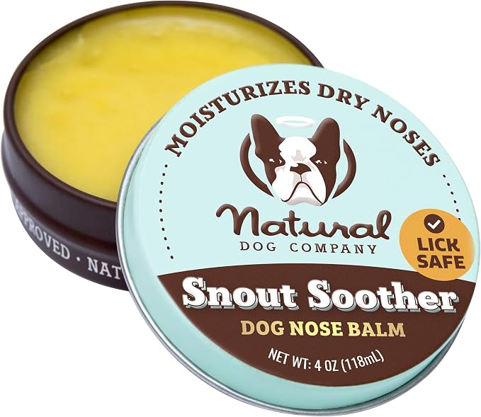 Natural Dog Company Snout Soother Dog Nose Balm, 4 oz. Tin, Dog Balm by NaturalDogCompany