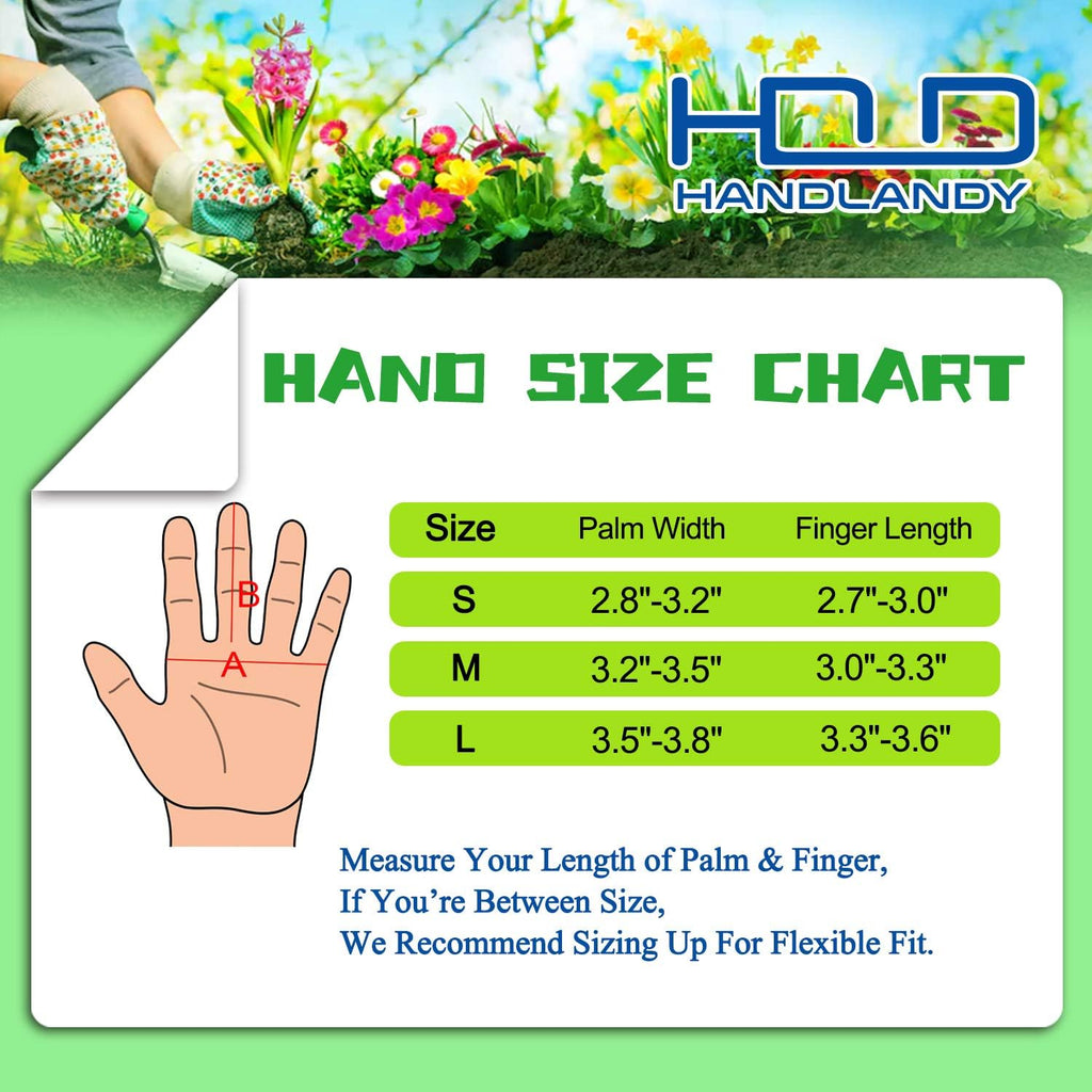 HANDLANDY Long Gardening Gloves for Men & Women, Thorn Proof Rose Pruning Gloves Leather Gauntlets Garden Glove Yard Work Glove (Small, Grey)