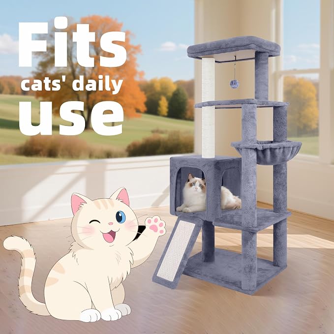 TWDEPART 55" All-in-One Cat Tree Tower - Image 3