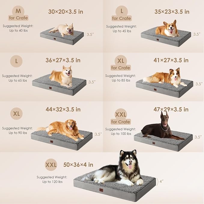 EHEYCIGA Orthopedic XL Dog Beds - Image 2