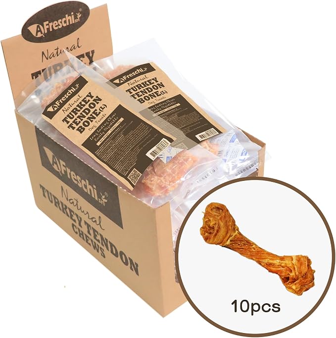 A Freschi srl Turkey Tendons for Dogs, Long-Lasting, Hypoallergenic Rawhide by AFreschisrl