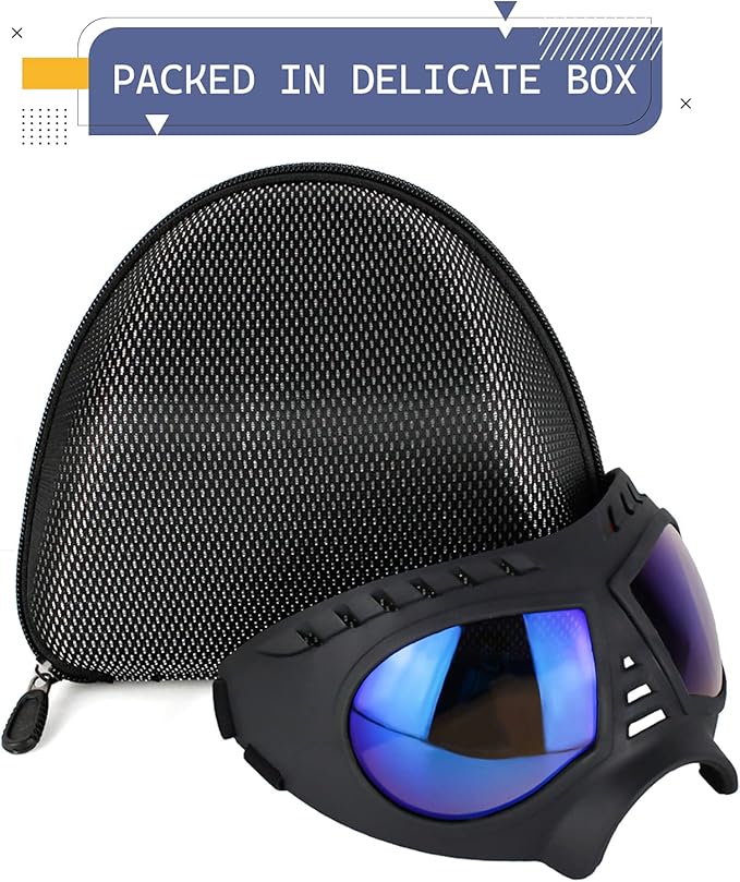 Namsan Clear Dog Goggles for Large Dogs, Wide Snout & Soft Frame, Tactical - Image 5