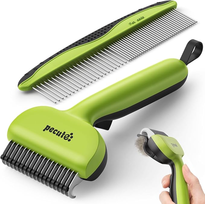 Pecute Self-Cleaning Undercoat Rake by pecute
