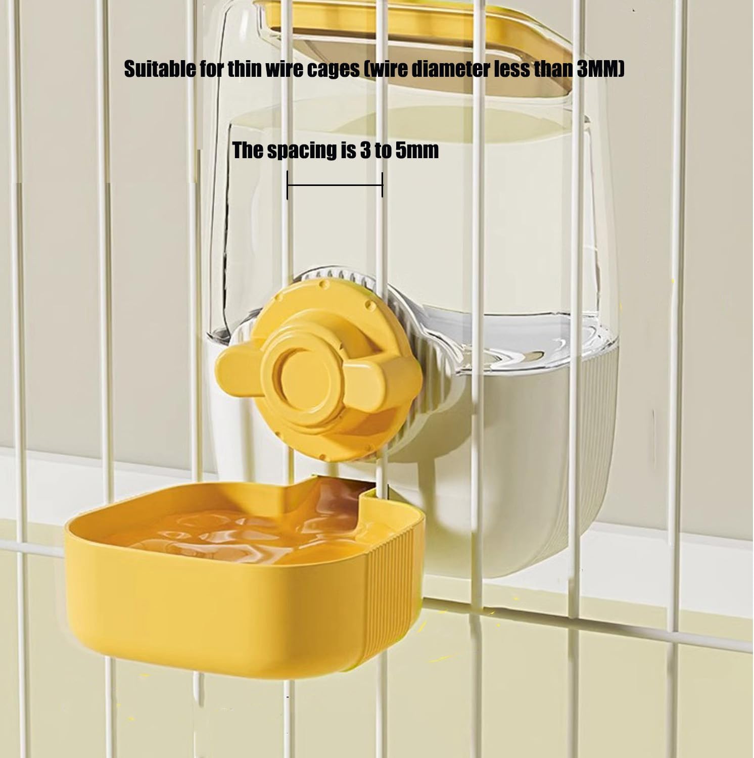 Pet Hanging Automatic Feeders Drinking Bowls，Gravity Rabbit Feeder and Water Set，Cage Cat Food Bowl Feeding Station for Puppy Kitten Chinchilla Hedgehog Guinea Pig Ferret (Green-Food)