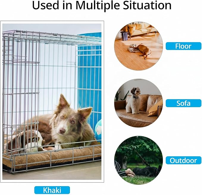 Dog Beds Crate Pad for Small Dogs Fit Metal, Ultra Soft, Washable & Anti-Slip - Image 3