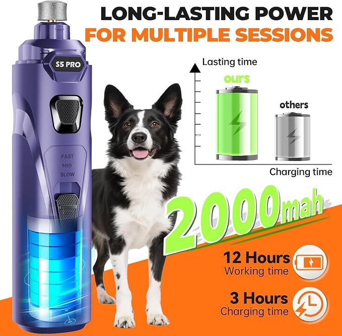Whisper Quiet Dog Nail Grinder - Image 8