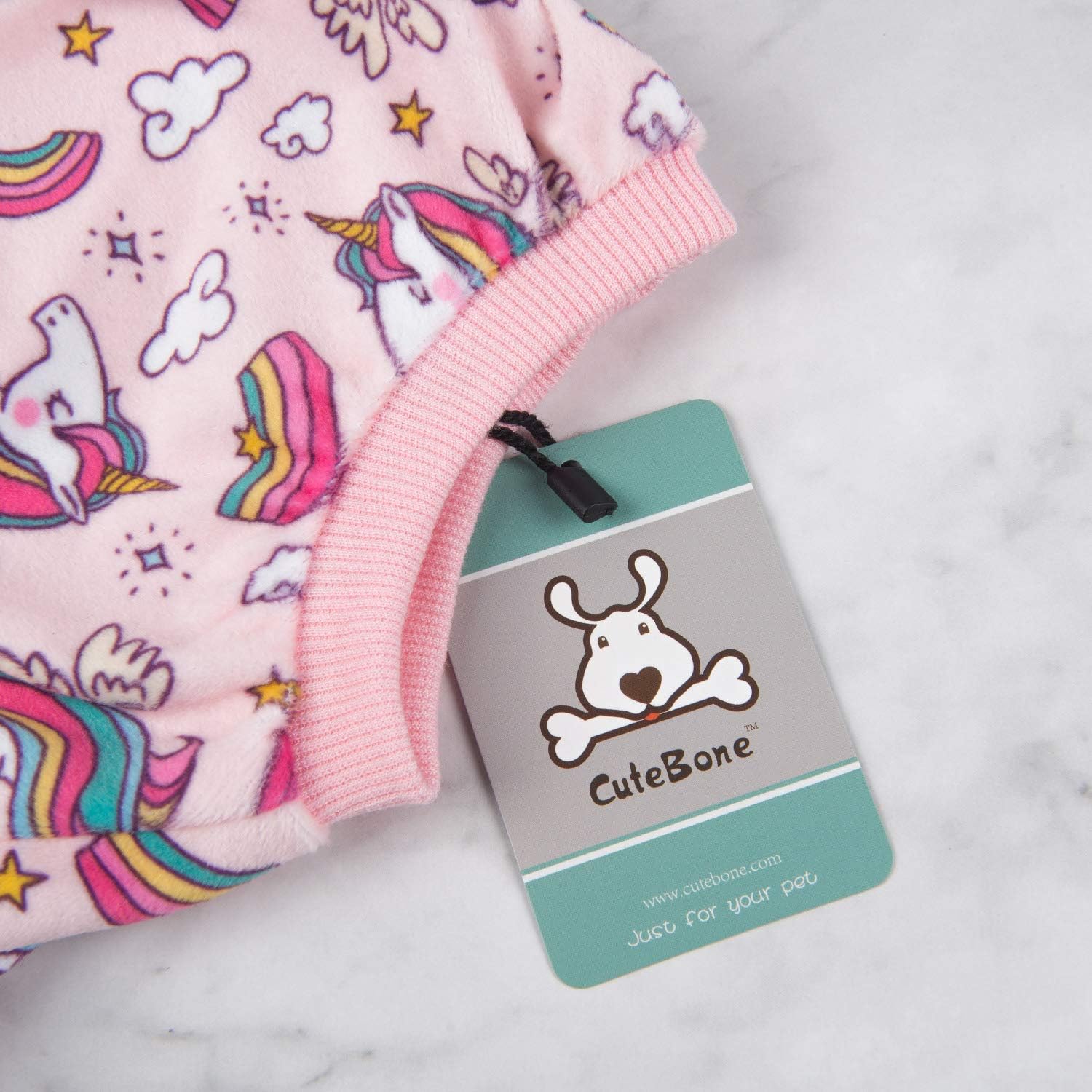 CuteBone Small Dogs Outfit Soft Puppy Onesies Pjs Dog Pajamas Pet Coat Cat Apparel Comfy Doggie Jumpsuit Bodysuit for All Seasons P67XS