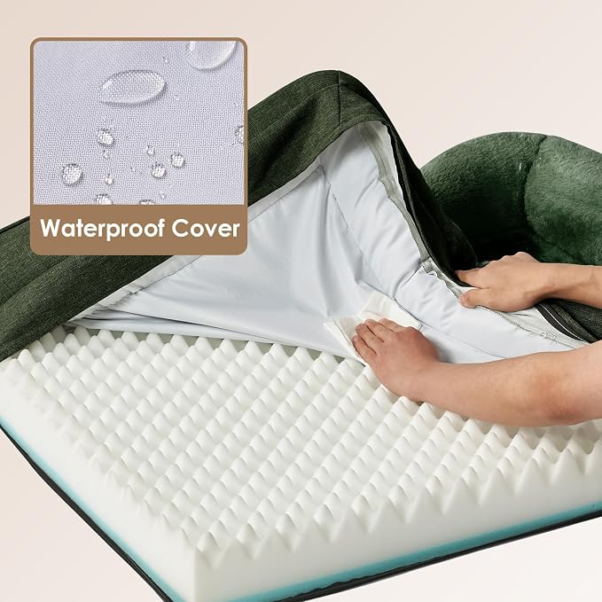 EHEYCIGA Orthopedic Dog Bed for Large Sized Dog, Waterproof Liner & Washable - Image 3